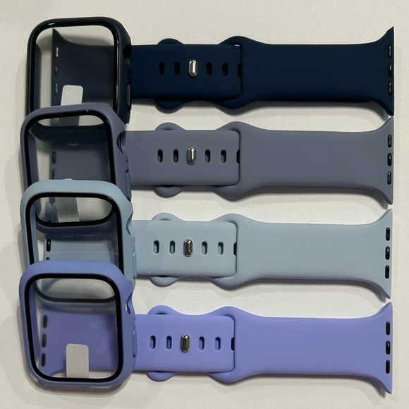 Smartwatch Protective Case Set - Blue - Picture 1 of 5